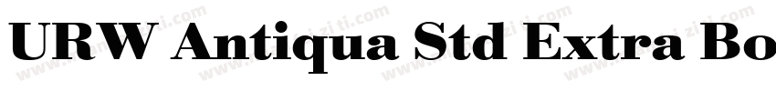URW Antiqua Std Extra Bold Wide字体转换